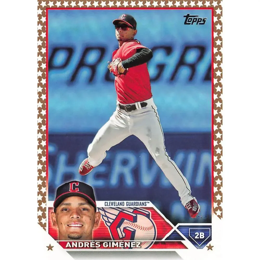2023 Topps Gold Star Gold Star Andres Gimenez #575 Cleveland Guardians